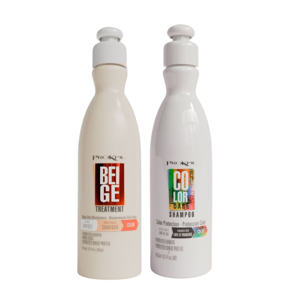 Prokpil Beige Treatment and Prokpil Shampoo Color Care 300mL(2 Pack) Fulfillment